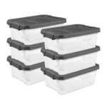 ClearVue Stackable Storage Bins (4-Pack)